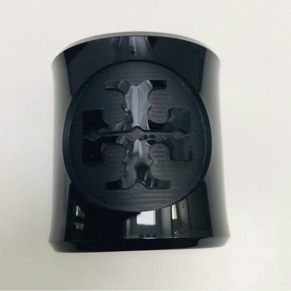 Tory Burch Jewelry - TORY BURCH Black Wide Cuff Bracelet